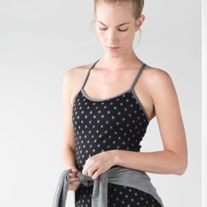 Lululemon Power Y Polka Dot Racerback Tank